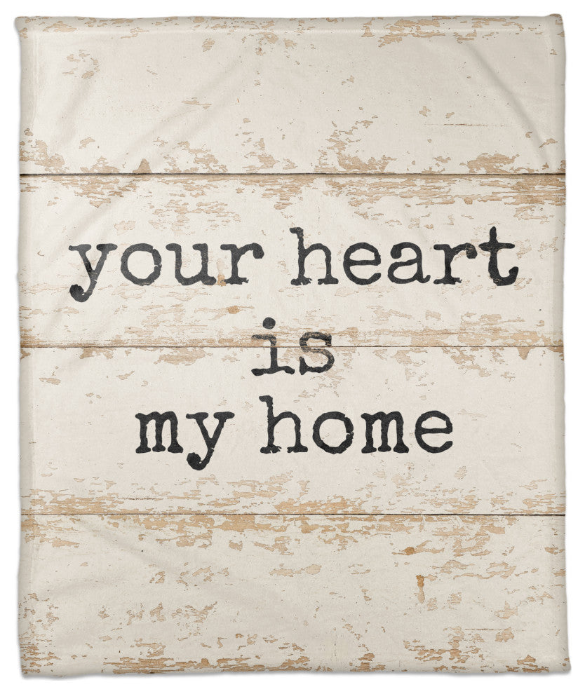 Your Heart is My Home 50x60 Coral Fleece Blanket