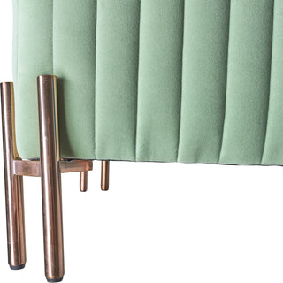 Square Ottoman - Green Kd