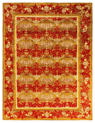 Overdyed, One-of-a-Kind Hand-Knotted Area Rug Brown, 8'10"x11'10"