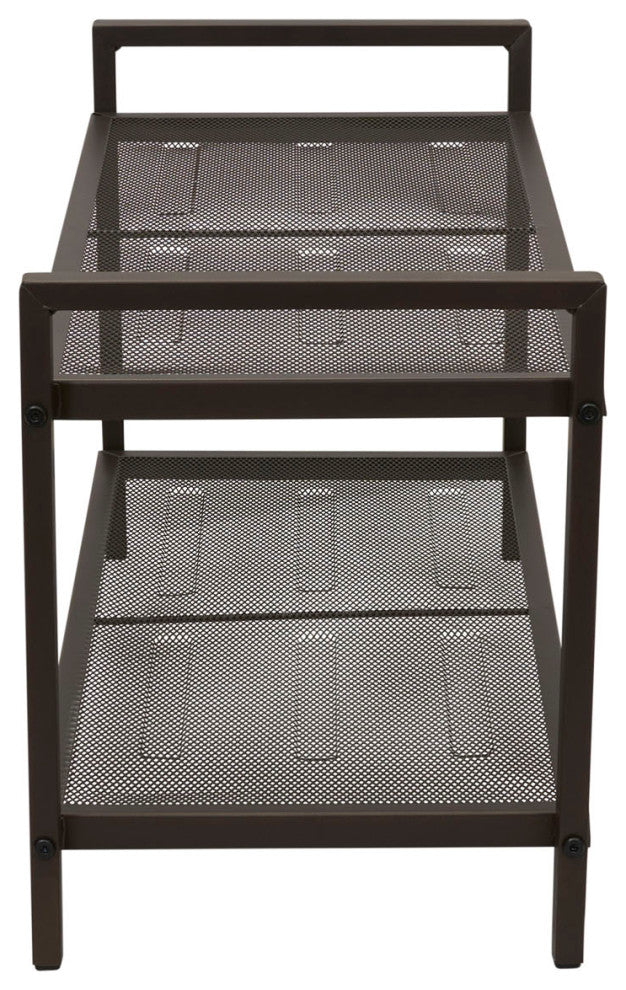 2-Tier Metal Shoe Rack