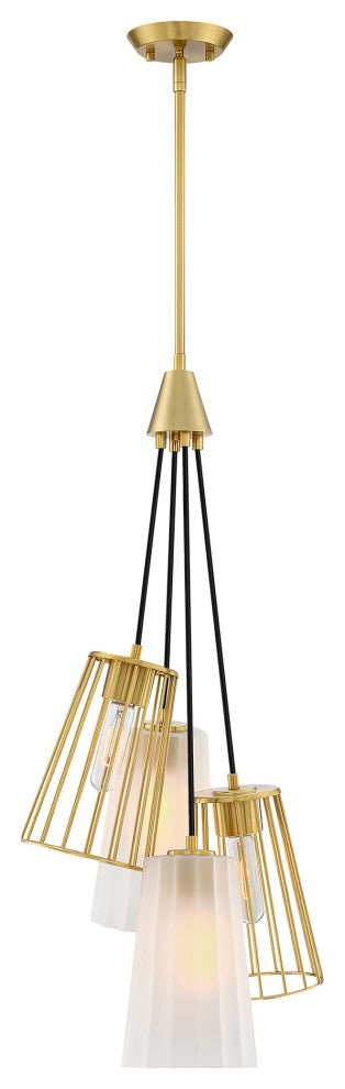 Designers Fountain D328M-4CH Liana 4 Light 15"W Chandelier - Brushed Gold