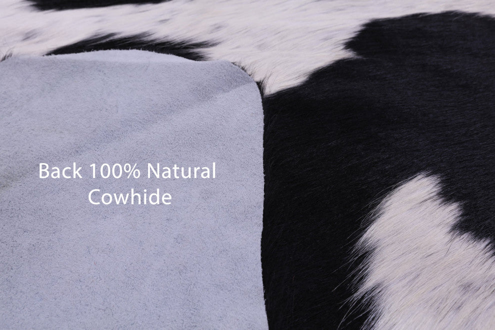 Organic Natural Hair-On Cowhide Area Rug 6' 9" X 6' 0" C1703