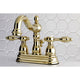 Kingston Brass 4" Centerset Bathroom Faucet, Polished Brass