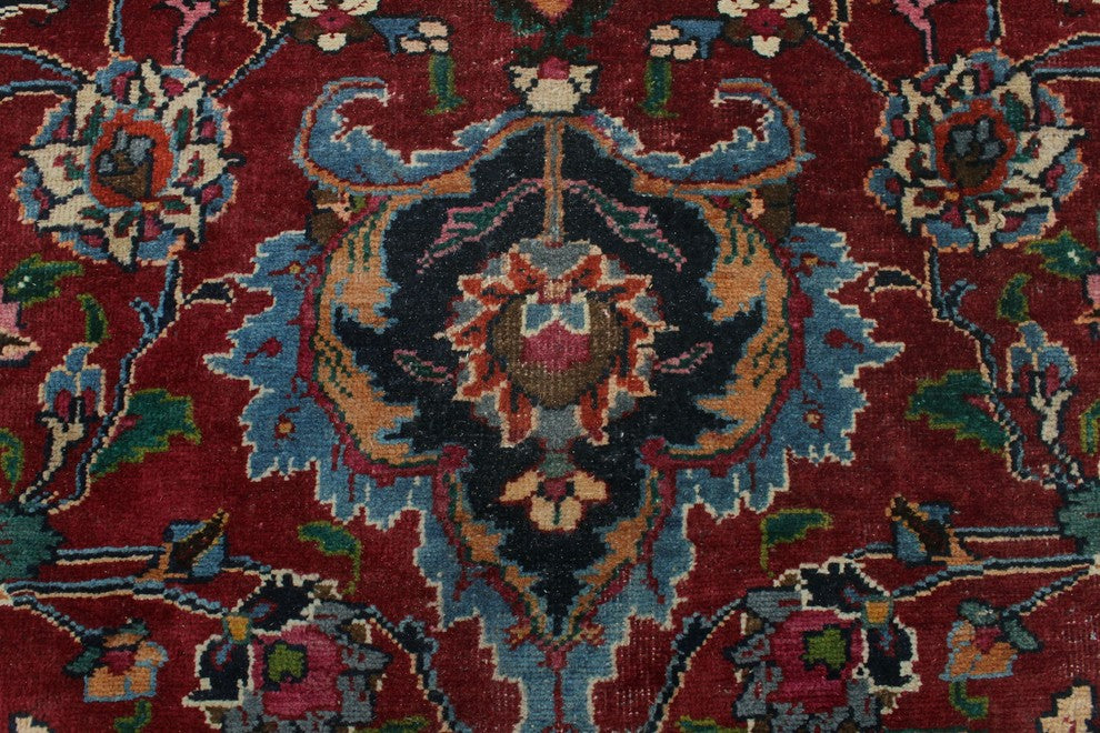 Vintage Distressed Wynter Burgundy Rug 9''9"x13''0"
