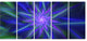 Shining Blue Exotic Fractal Flower, Floral Canvas Art Print, 60"x28", 5 Panels