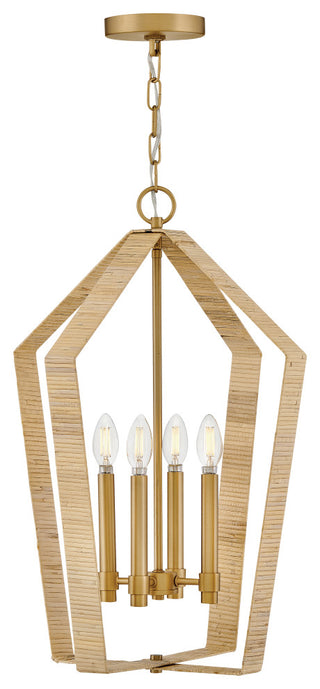 Lark Sammi Large Pendant, Lacquered Brass