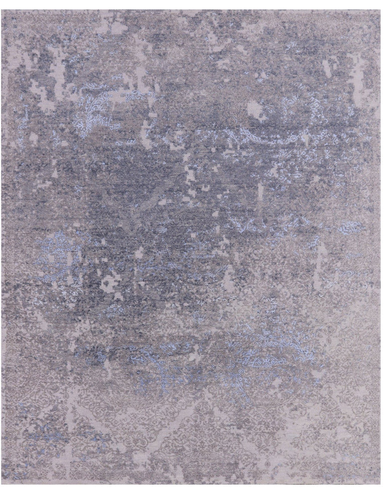 Wool and Silk Persian Hand Knotted Rug 8' 0" X 10' 0" Q7176