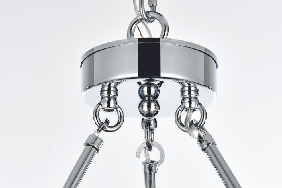 Home Living 36" Two-Tier Chandelier, Chrome
