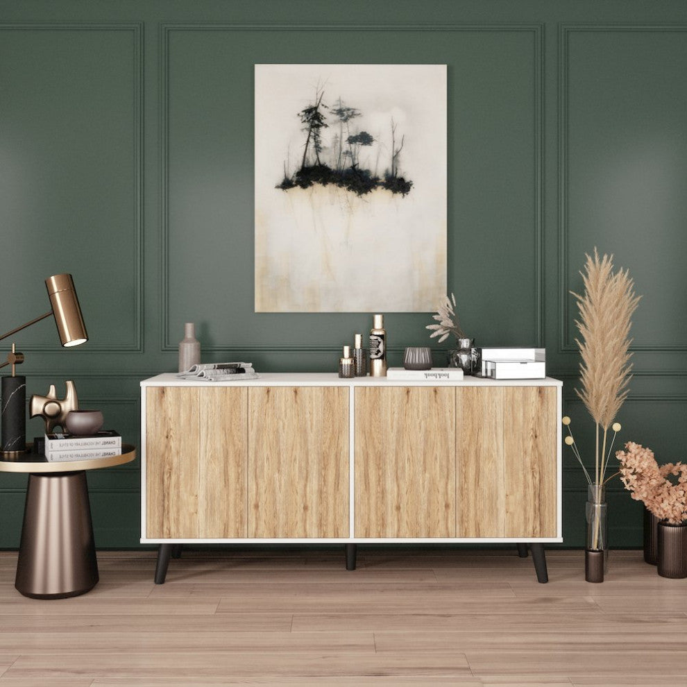 Sideboard Buffet Cabinet with Storage, 55 Kitchen Storage Cabinets