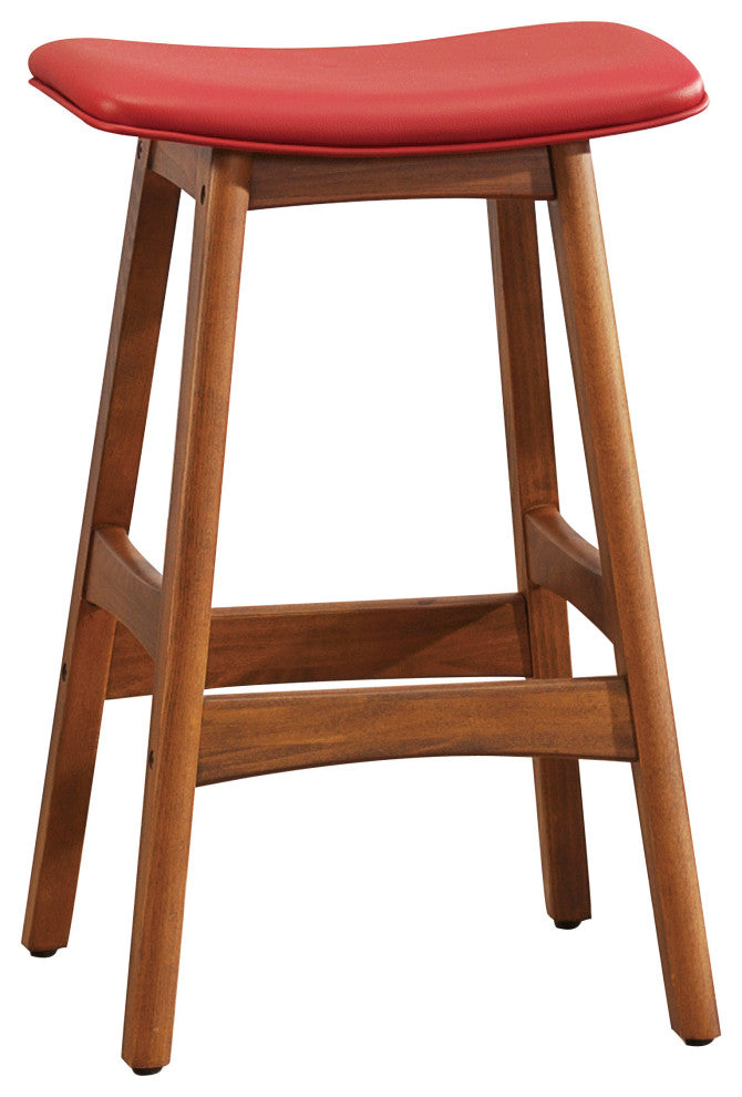 Shapel Counter Height Stool, Set of 2, Red