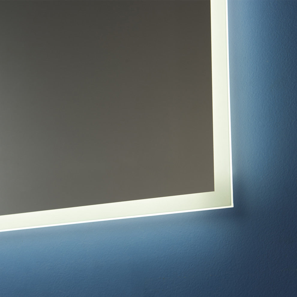 Rectangle Illuminated Bathroom/Vanity Wall Mirror, 48 Inch