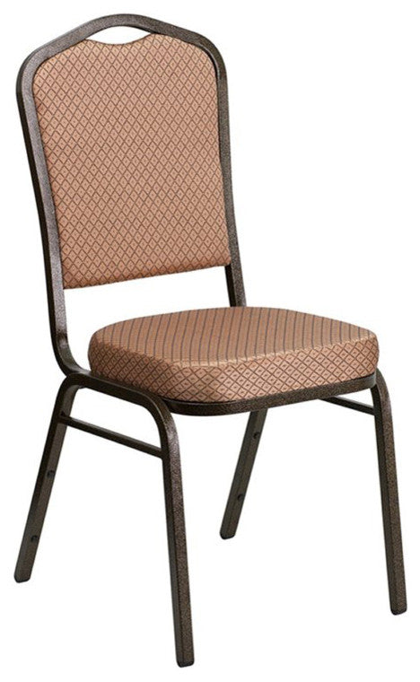 Flash Furniture Hercules Banquet Stacking Chair in Gold