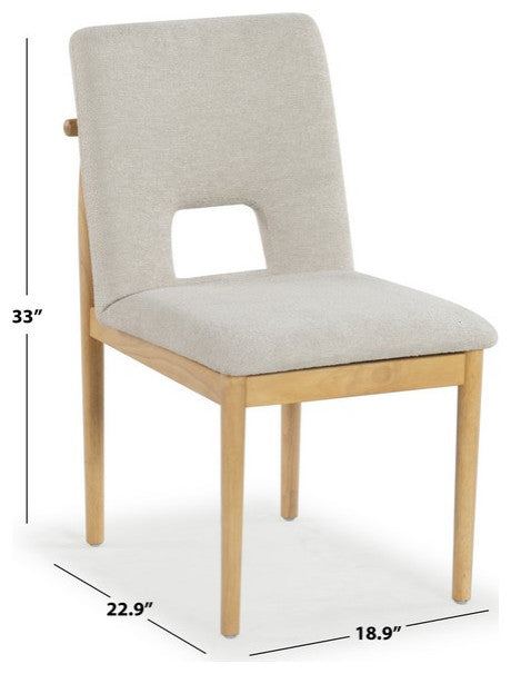 Safavieh Couture Benjy Dining Chair, Beige/Natural