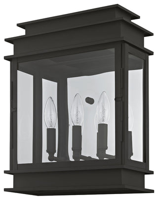 Princeton 3-Light Wall Lantern, Black
