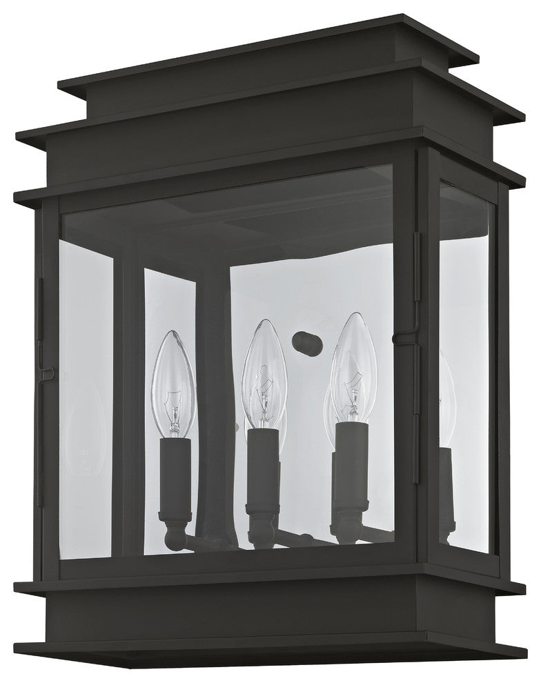 Princeton 3-Light Wall Lantern, Black
