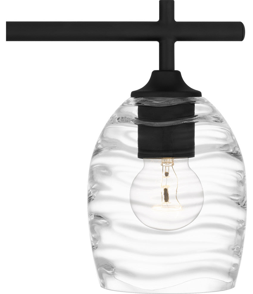 Quoizel LCY8629 Lucy 4 Light 29"W Vanity Light - Matte Black