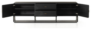 Caspian Media Console, Black Ash