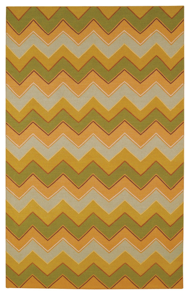 Capel Williamsburg Irish Stitch Honey Moss 3618_120 Flat Woven Rugs - 5' X 8' 6"