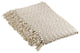 Petite Pompon Design Throw, Vanilla