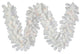 9'' White Sequoia Garland Pre-Lit With Pure White LEDs