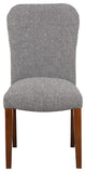 Salina Dining Chair in Performance Fabric with Nail Heads - set of 1, Ashen Grey