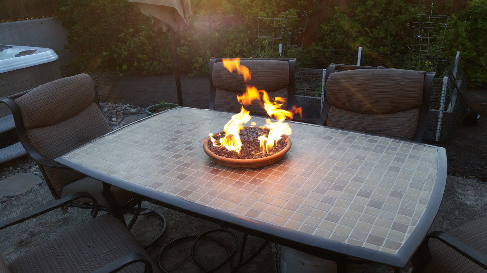 12" Double Ring and Complete Basic Propane Fire Pit Kit