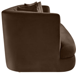 Alder Upholstered Chair, Brown, Velvet, Sofa