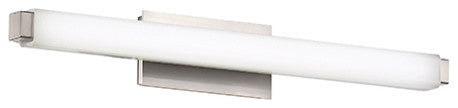 Mini Vogue 18" LED Bathroom Vanity and Wall-Light 3000K, Brushed Nickel