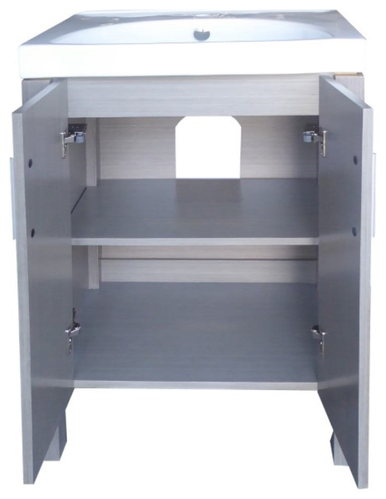 23.8" Single Sink Vanity-Gray