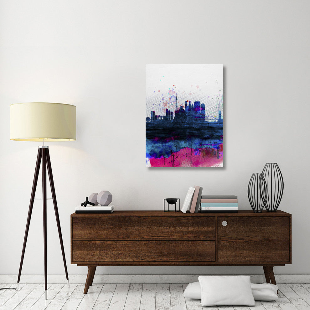 "Tokyo Watercolor Skyline" Fine Art Print