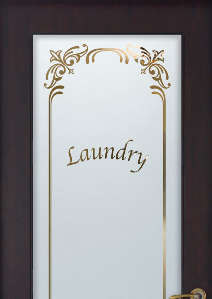Laundry Door - Lenora - Primed - 30" x 84" - Knob on Right - Pull Open