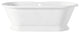 Cheviot Products Sandringham Cast Iron Tub With Faucet Holes, White