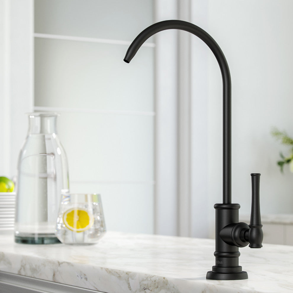 Allyn Drinking Water Dispenser Beverage Kitchen Faucet, Matte Black