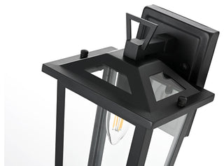 Home Living 7" Outdoor Wall Sconce, Black