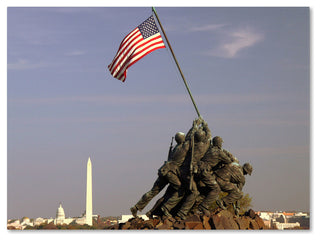 'Marine Corps Memorial' Canvas Art by CATeyes