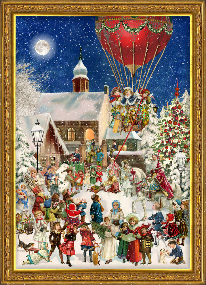 Sellmer Advent- Children With Hot Air Balloon