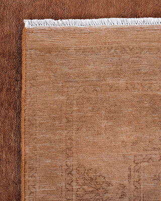 Overdyed, One-of-a-Kind Hand-Knotted Area Rug Gold, 8'0"x10'2"