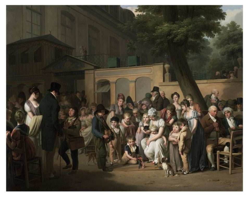 "Entrance to the Jardin Turc" Paper Print by Louis Leopold Boilly, 22"x18"