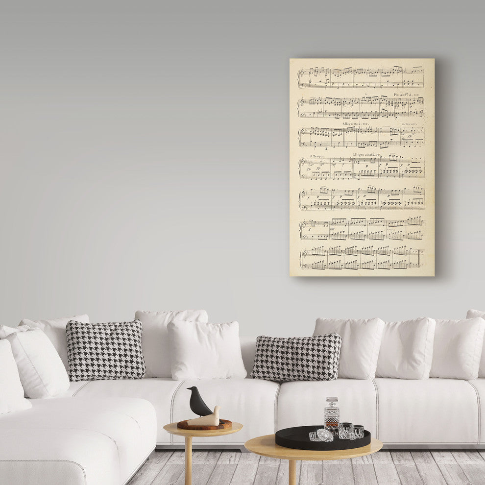 Wild Apple Portfolio ''Musical Notes II'' Canvas Art, 47"x30"
