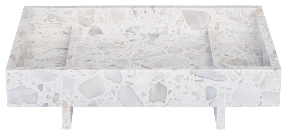 ABENTO Marble Tray, Nimbus Cloud