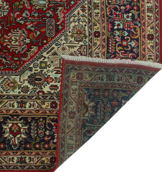 Semi Antique Wakeman Red/Navy Rug, 6'6x9'10