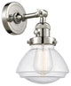 Olean 1-Light Sconce, Polished Nickel, Seedy