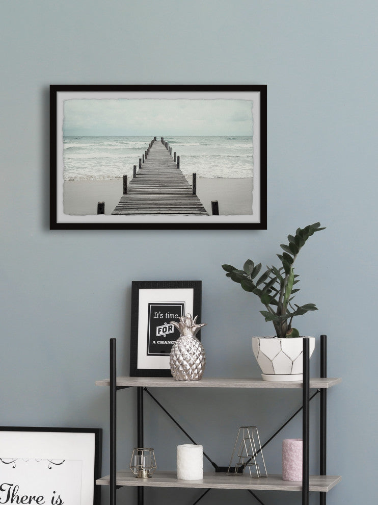 "Life Is a Bridge" Framed Painting Print, 24x16