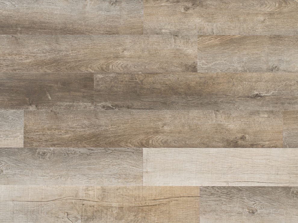 Backing Spc Flooring Planks, Surrey Beige 4Mmx7"X48", 20Mil Wear Layer