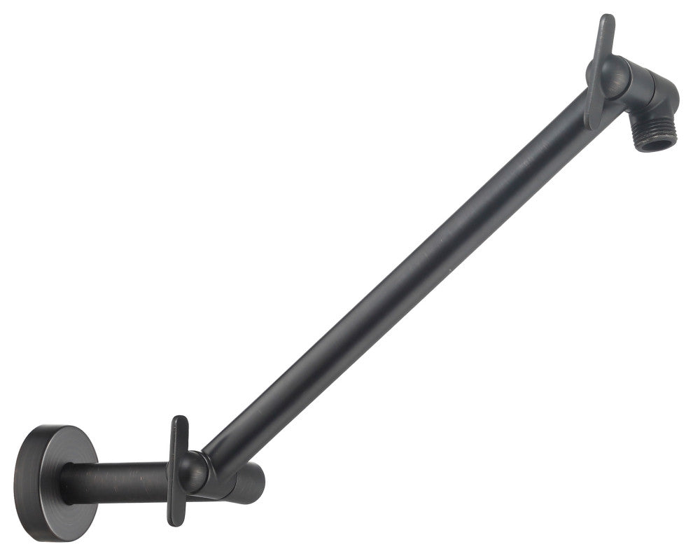 17" Adjustable Rain Shower Arm, Rubbed Bronze