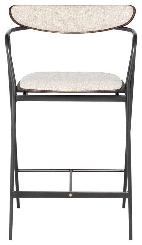 Gianni Shell Fabric Counter Stool