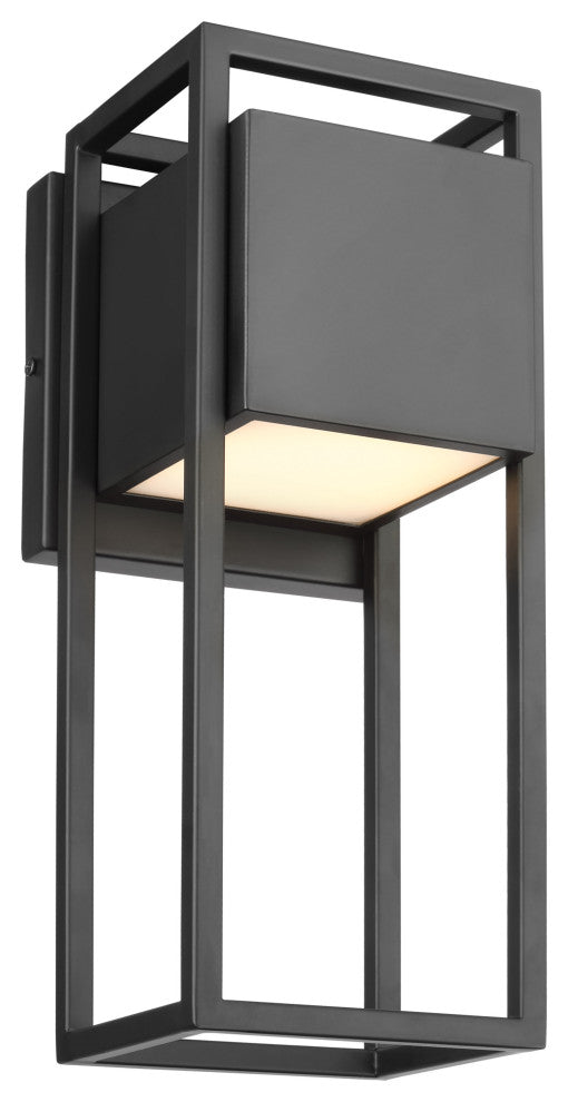 Supreme 18W LED Medium Wall Lantern, Matte Black Finish