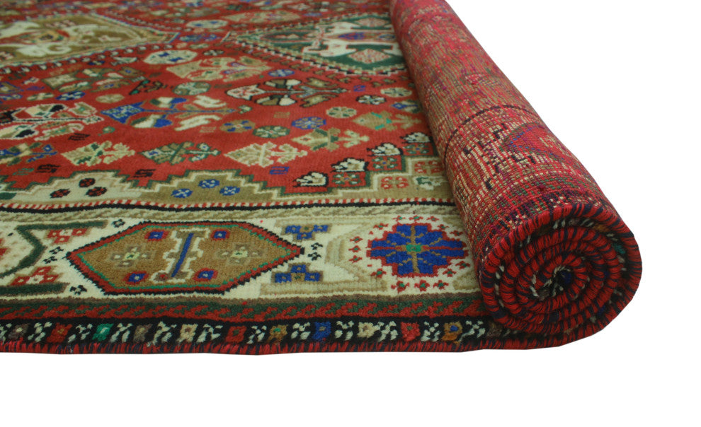 Fine Vintage Distressed Maira Rust Rug