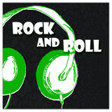 Rock And Roll Headphones 12x12 Canvas Wall Art