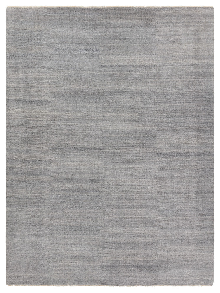 Jaipur Living Origin Knotted Solid Light Gray Area Rug, 10'x14'